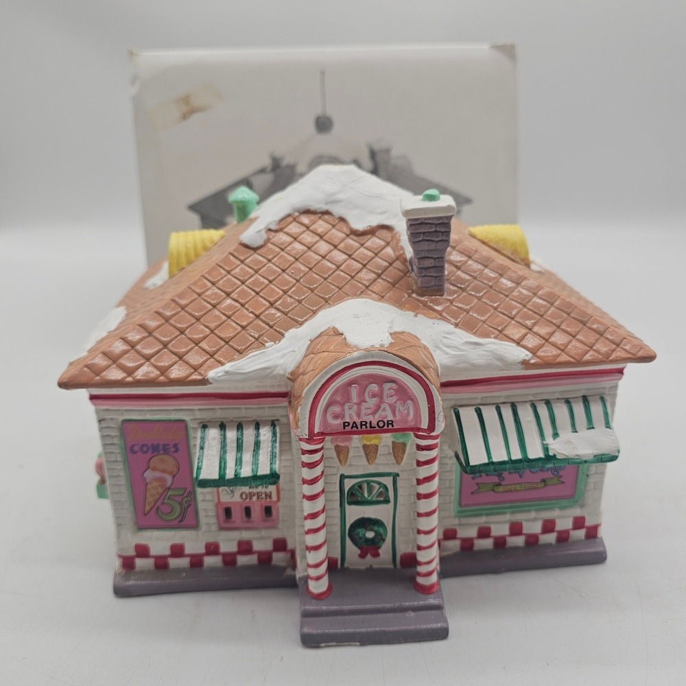 Department 56 Snow Village 56 Flavors Ice Cream Parlor #51519